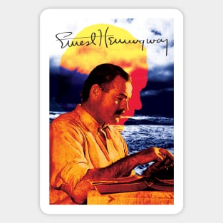 Ernest Hemingway -  Admired by Writers Sticker